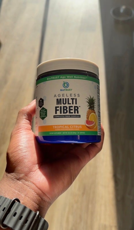 BioTrust Ageless Multi Fiber product in hand